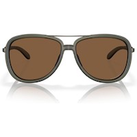 Oakley OO4129 Split Time Aviator Gafas de Sol para Mujer | Matte Olive Ink / Prizm Bronze